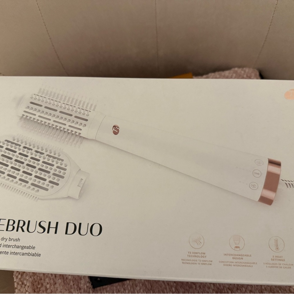 T3 AireBrush Duo Hot‎ Air Brush nterchangeable Attachment NIB Retail $190 - Picture 6 of 7